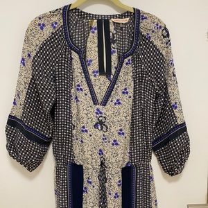 Rebecca Taylor 100% silk maxi dress